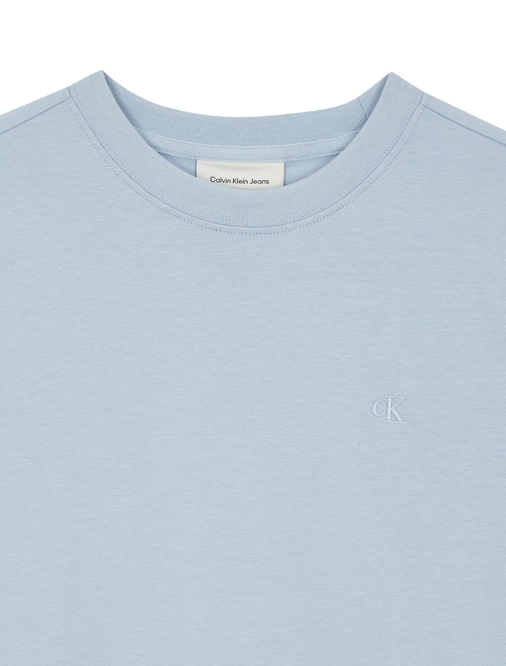 Buy 여성 아카이브 로고 크루넥 티셔츠 in color LIGHT BLUE