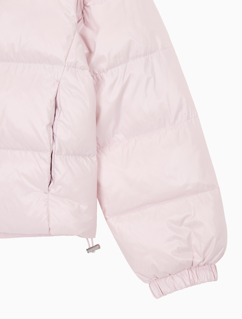 Buy 여성 매트 블라킹 샤인 다운 자켓 in color Pink
