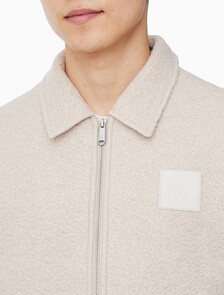 Buy 남성 릴렉스핏 텍스처 울 자켓 in color LIGHT BEIGE