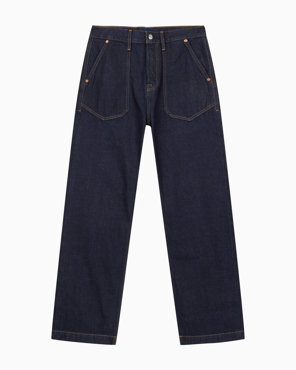 Buy 남성 스트레이트핏 린스 데님 in color CK RAW SELVEDGE