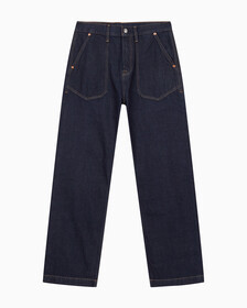 Buy 남성 스트레이트핏 린스 데님 in color CK RAW SELVEDGE