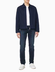 Buy 남성 코튼 도비 블루종 자켓 in color DARK SAPPHIRE