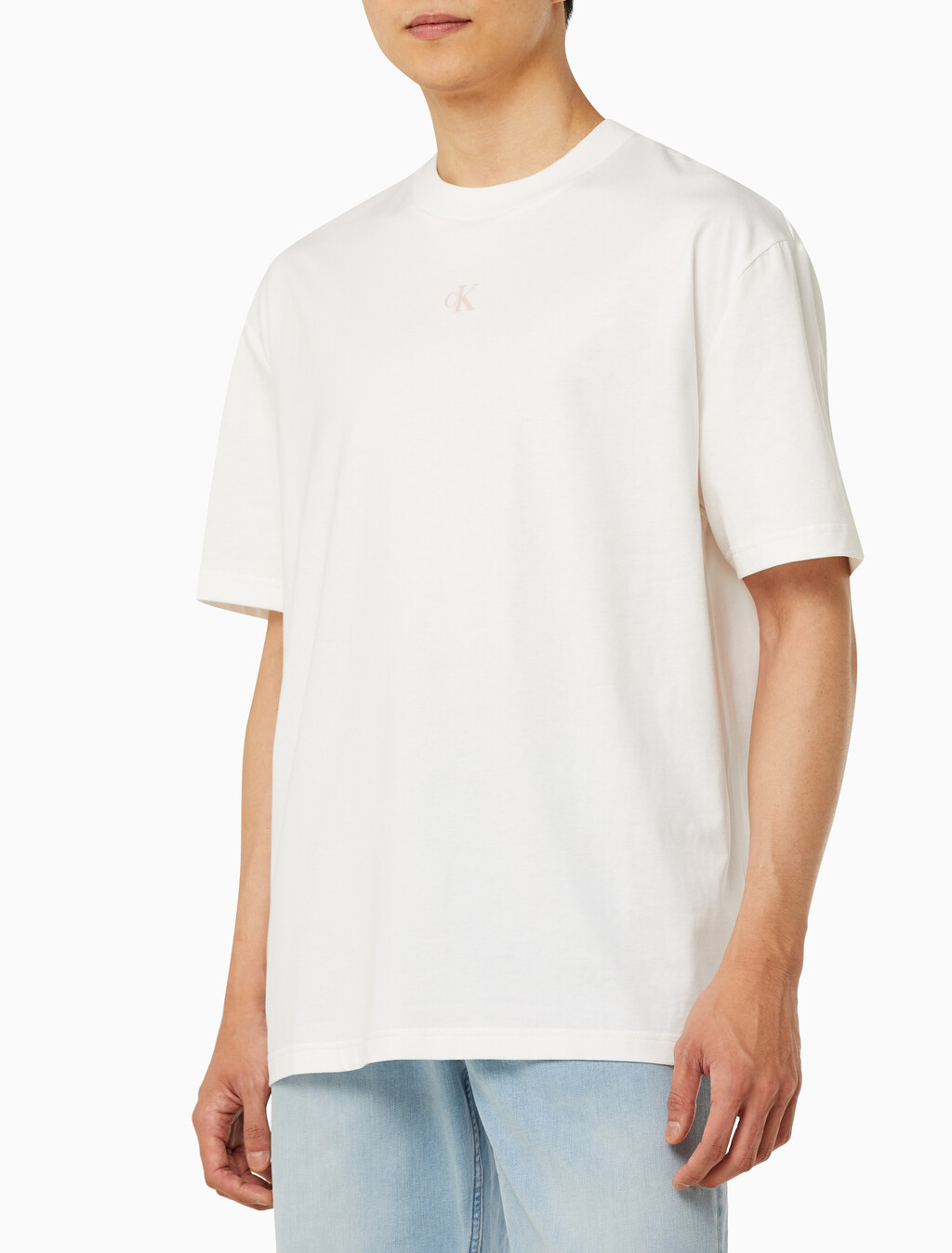 Buy 남녀공용 디퓨즈 그래픽 반팔 티셔츠 in color BRIGHT WHITE