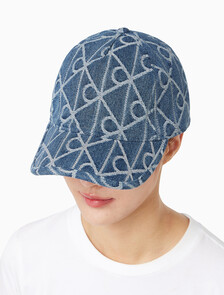 Buy 남녀공용 엠블럼 자카드 데님 볼캡 in color Denim JQD Medium Wash