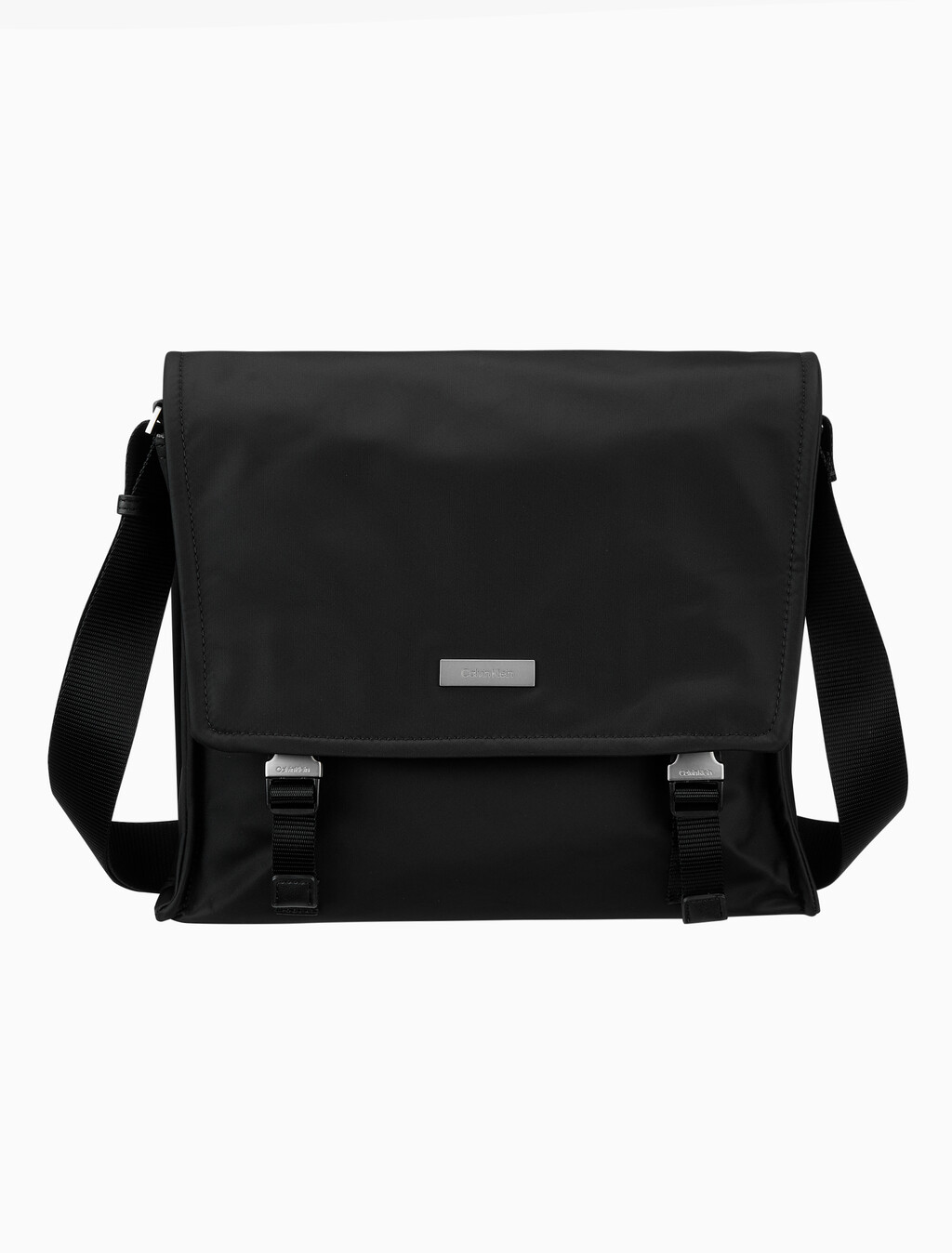 Buy 남성 슬릭 나일론 메신저 라지 in color BLACK