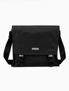 Buy 남성 슬릭 나일론 메신저 라지 in color BLACK