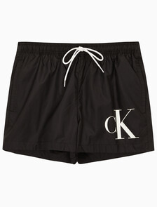 Buy 남성 CKJ 모노그램 스윔 쇼츠 in color CK BLACK