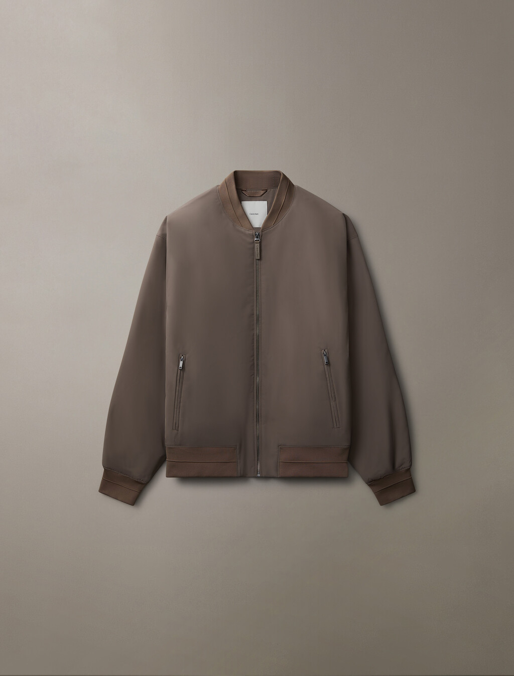 Buy 유니섹스 롱슬리브 히어로 봄버 자켓 in color BROWN