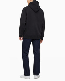 Buy 남성 롱슬리브 릴렉스핏 모노그램 기모후디 in color CK BLACK