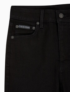 Buy 여성 스키니 부츠컷 블랙 데님 in color BLACK