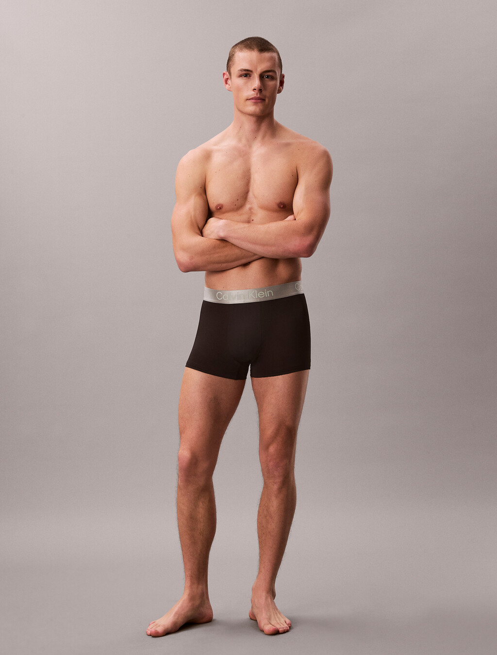 Buy 남성 브러시드 마이크로 져지 멀티 트렁크 3PK in color Black