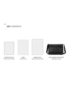 Buy 남성 CKJ 울트라 라이트 메신저백 in color BLACK