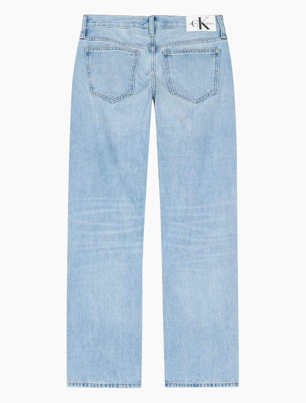 Buy 여성 로우라이즈 스트레이트핏 라이트블루 데님 in color CHALKY BLUE