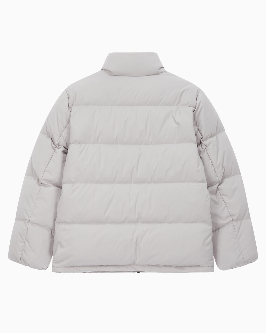 Buy 남성 레귤러핏 스탠드 카라 숏 다운 푸퍼 재킷 in color GREY
