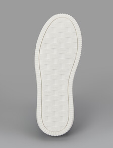 Buy 남성 말모메타 청키 컵솔 레더 in color WHITE