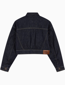 Buy 여성 린스 데님 자켓 in color TENCEL RINSE BLUE