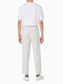 Buy 남성 코튼 린넨 밴딩 팬츠 in color CHALK