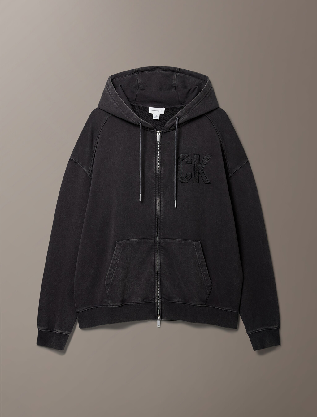 Buy 오프듀티 릴렉스 헤비 테리 풀집업 후드집업 in color Black Oyster