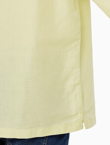 Buy 남성 소프트 린넨 반팔 셔츠 in color GREEN