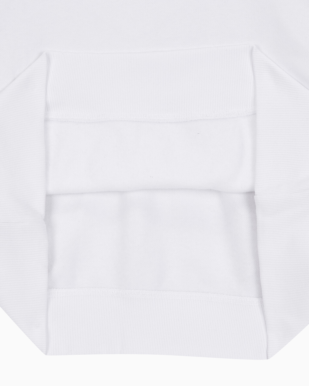 Buy 남성 아카이브 릴렉스핏 CK 스몰 로고 기모 후디 in color BRILLIANT WHITE
