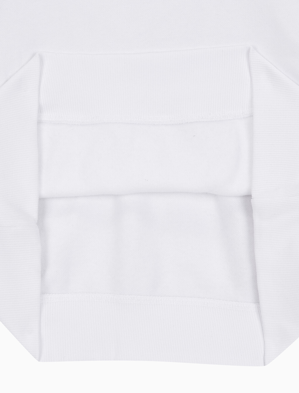 Buy 남성 아카이브 릴렉스핏 CK 스몰 로고 기모 후디 in color BRILLIANT WHITE