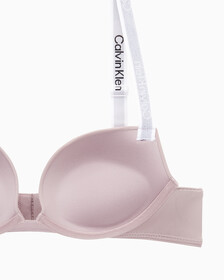 Buy 여성 테일러드 로고 푸쉬업 플런지 브라 in color GRAY ROSE