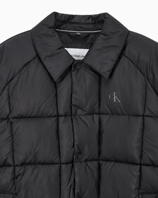 Buy 남성 프리미엄 라인 에센셜 패디드 오버셔츠 in color CK BLACK