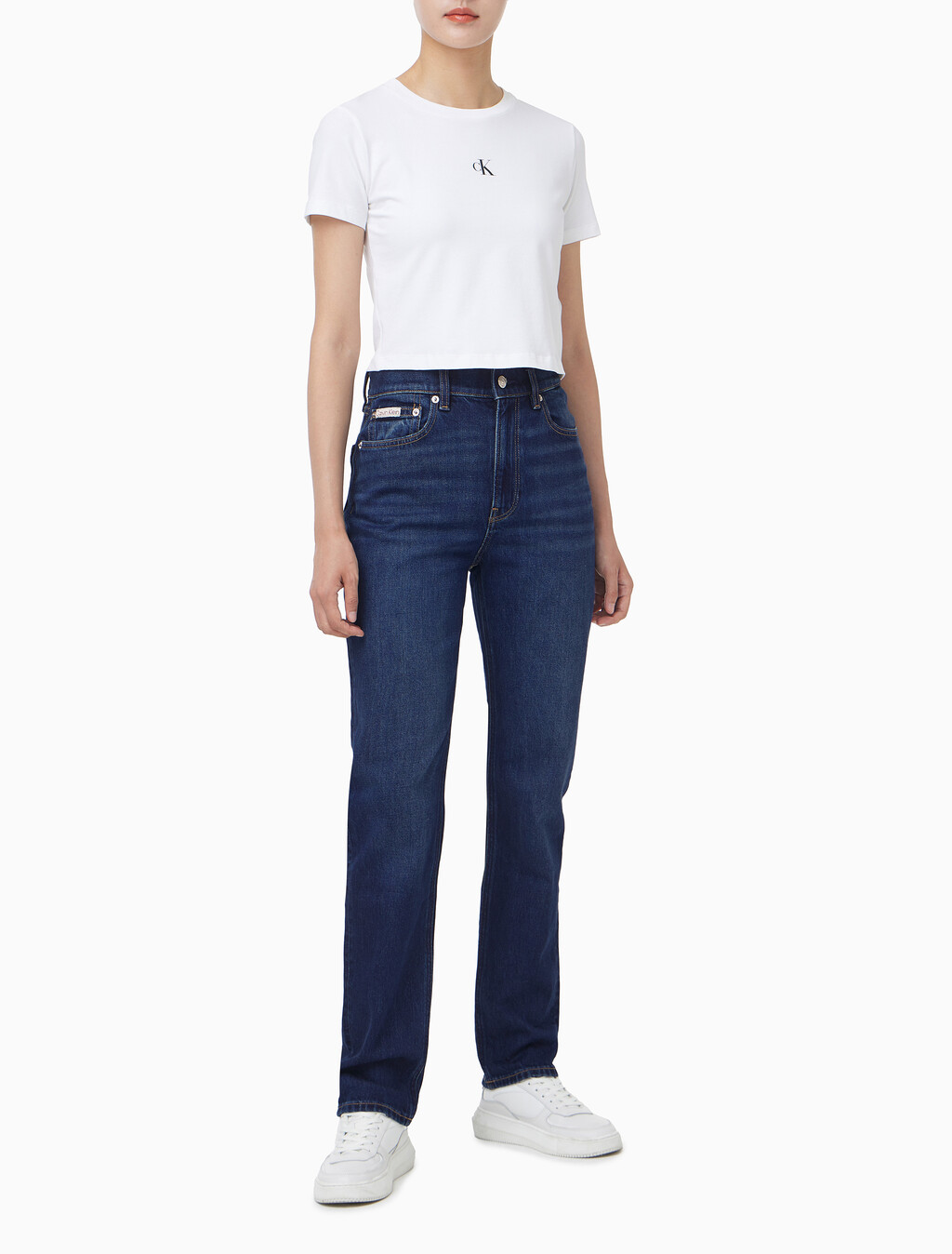Buy 여성 뉴 맘진 다크 블루 데님 in color Blue
