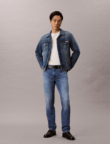 Buy 슬림핏 에코 쿨 진 in color Mid Blue