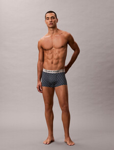 Buy 남성 브러시드 마이크로파이버 스트레치 로우 라이즈 트렁크 in color Blue