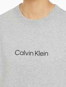 Buy 여성 릴렉스드 스탠다드로고 크루넥 반팔 티셔츠&nbsp; in color GREY HEATHER