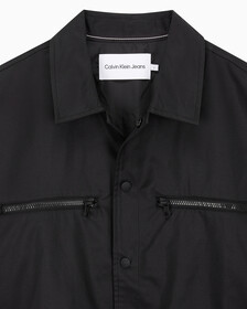 Buy 남성 테크니컬 집업 오버사이즈 셔츠 in color CK BLACK