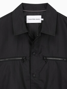 Buy 남성 테크니컬 집업 오버사이즈 셔츠 in color CK BLACK