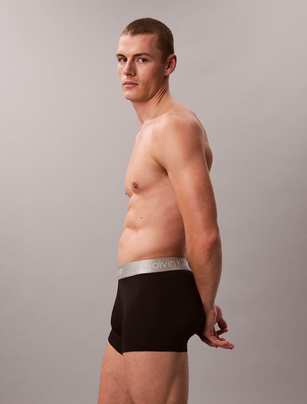 Buy 남성 브러시드 마이크로 져지 멀티 트렁크 3PK in color Black