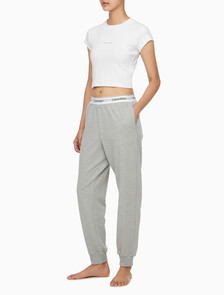 Buy 여성 모던 코튼 라운지 조거팬츠 in color GREY HEATHER