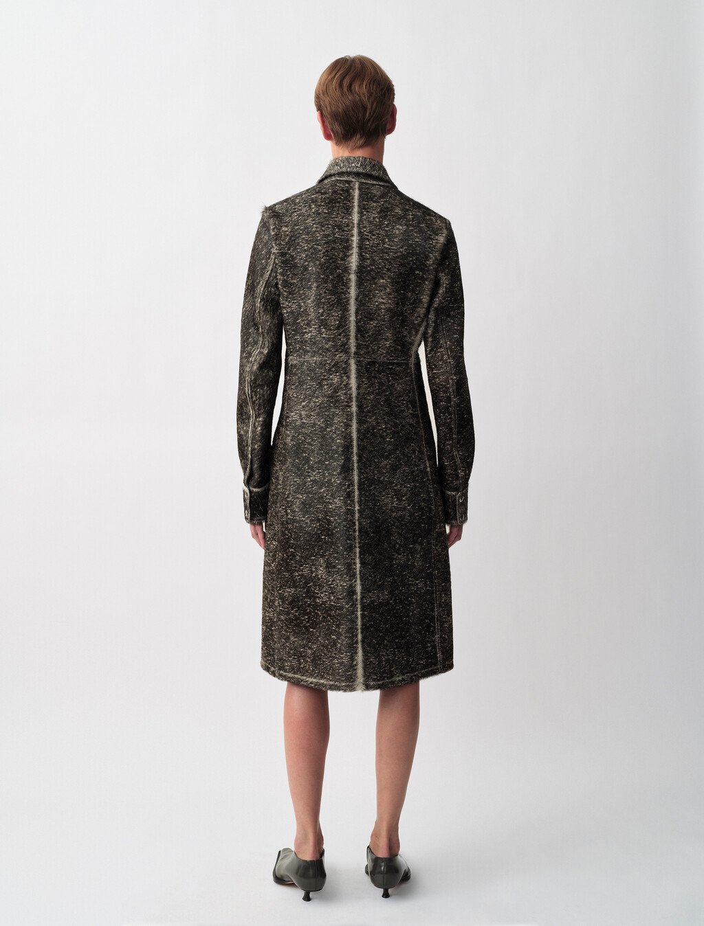 Buy CARLA WOMENS PONY COAT in color BLACK