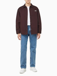 Buy 남성 90s 페디드 자바 긴팔 셔츠 in color brown
