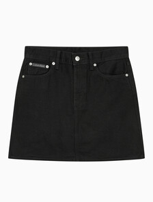 Buy 여성 히어로 하이라이즈 미니 스커트 in color BLACK