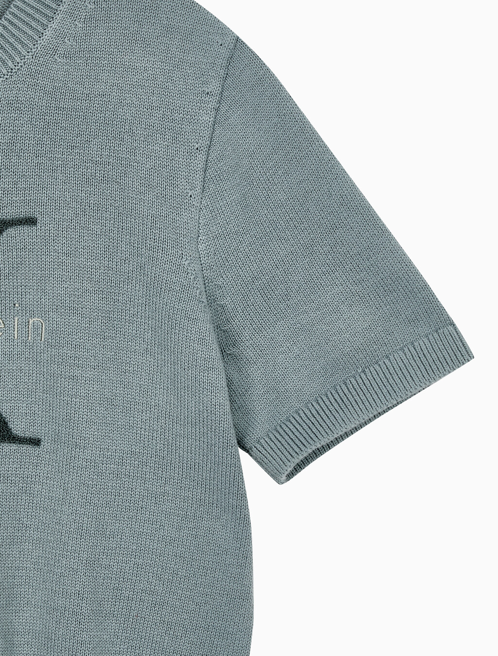 Buy 여성 청키 코튼 그래픽 풀오버 in color Mid Green