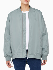 Buy 여성 롱 보머 자켓 in color BLUE