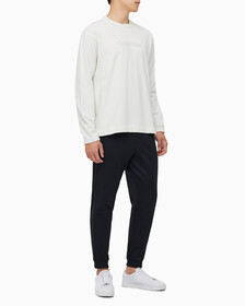 Buy 남성 릴렉스 핏 에센셜 스웻셔츠 in color WHITE