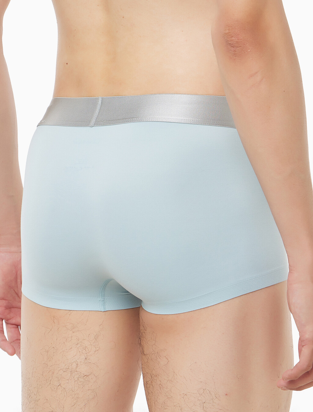 Buy 남성 브러시드 마이크로파이버 스트레치 로우 라이즈 트렁크 in color Light Blue