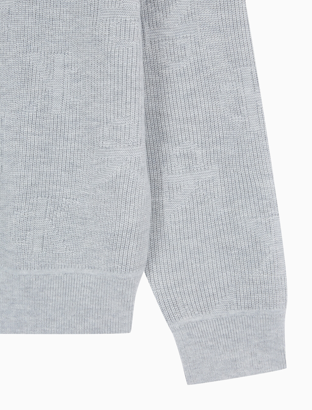 Buy 남성 AOP 니트 스웨터 in color LIGHT GREY HEATHER