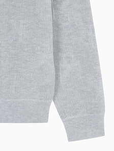 Buy 남성 AOP 니트 스웨터 in color LIGHT GREY HEATHER