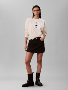 Buy 클래식 케이트 모스 크루넥 스웻셔츠 in color Ivory