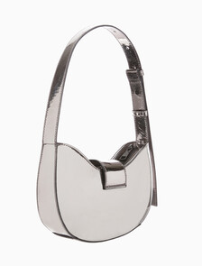 Buy 여성 CKJ 오프 듀티 홀리데이 라운드 숄더백 in color SILVER