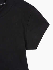 Buy 여성 모노그램 베이비 티셔츠  in color CK BLACK