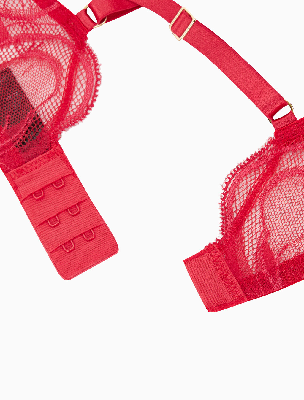 Buy 여성 CK 블랙 드래곤 레이스 AF 플런지 브라 in color ROUGE