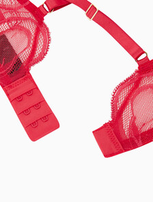 Buy 여성 CK 블랙 드래곤 레이스 AF 플런지 브라 in color ROUGE