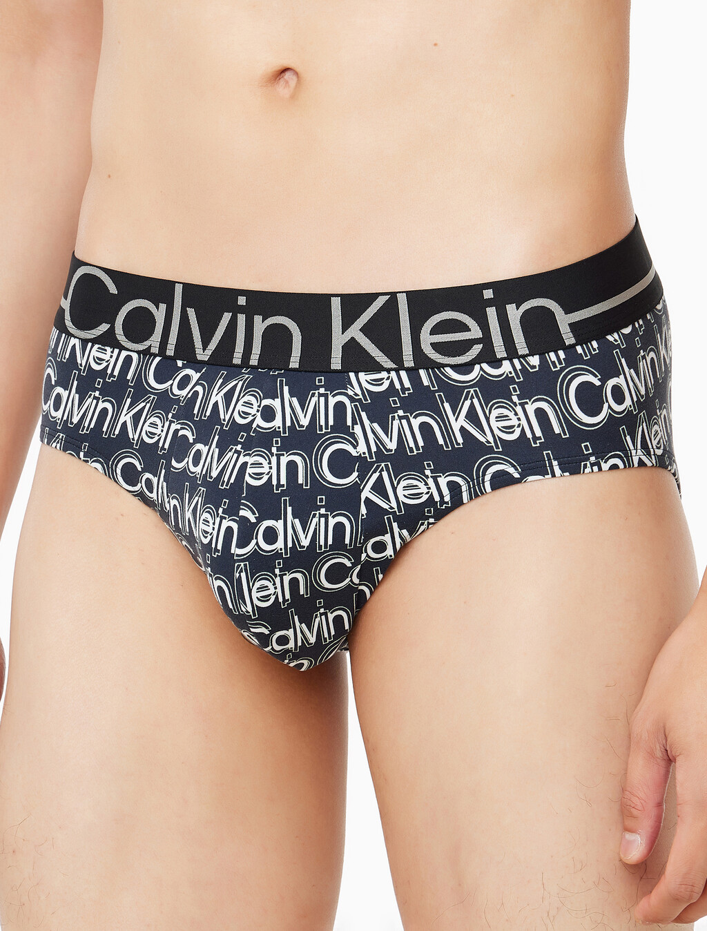 Buy 남성 뉴 사인 로고 힙브리프 in color Black Print